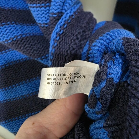 Old Navy Striped Sweater – Women’s Small Blue & Navy Long Sleeve Pullover - Picture 8 of 10